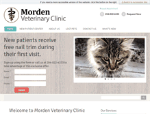 Tablet Screenshot of mordenvet.com